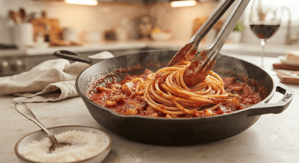 "La Receta Auténtica de Pasta All'Amatriciana"