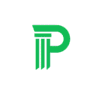Favicon de www.planoverticale.com con el logotipo de la letra P y una columna clásica italiana.